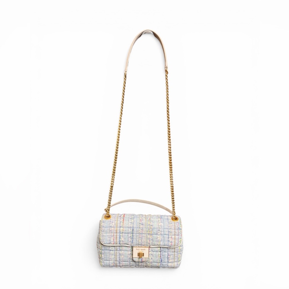 Kate Spade Evelyn Tweed Medium Convertible Crossbody Shoulder Bag - Picture 4 of 12